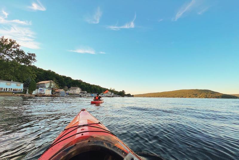 kayak on the lake