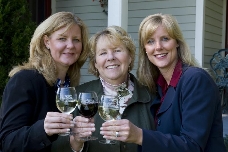 Ruth Lucas (center) alongside daughters Ruthie (L) and Stephanie (R). Photo provided.